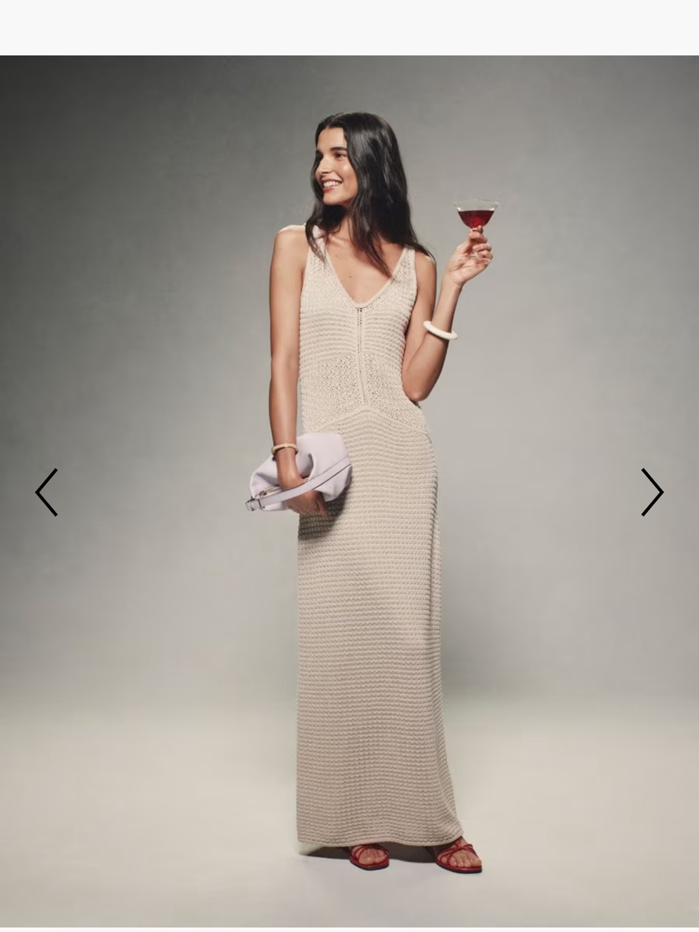 Theory Cream Sleeveless Knit Midi Dress - Picture 6 of 8